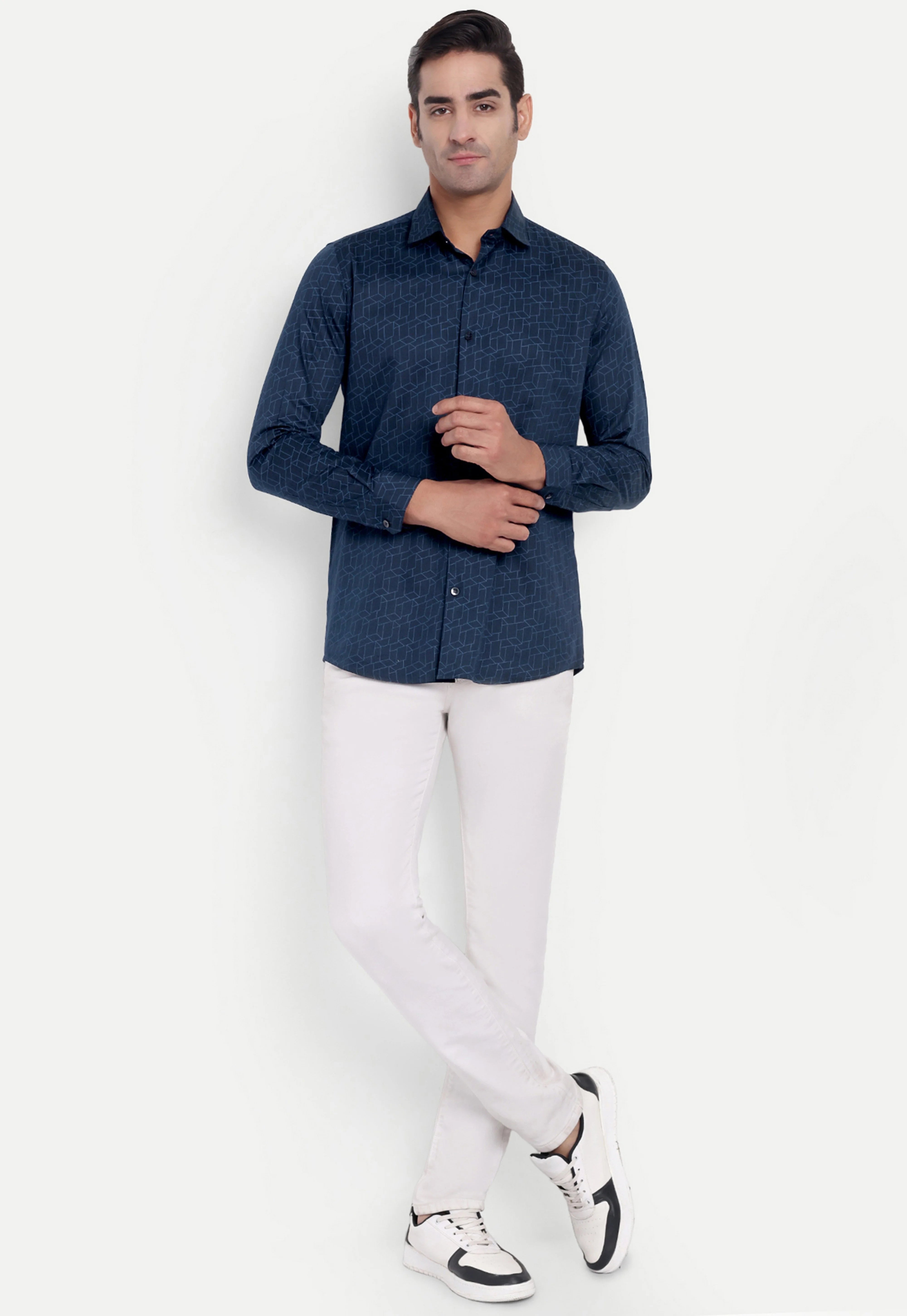Navy Nexus Full Sleeve Shirt